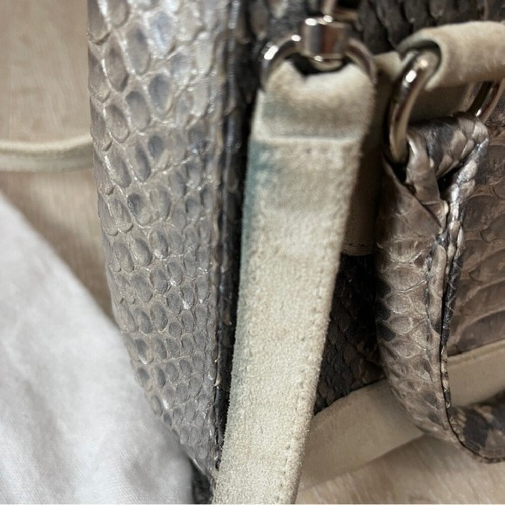 Chic Metallic Genuine Python Crossbody Bag - Picture 7 of 13